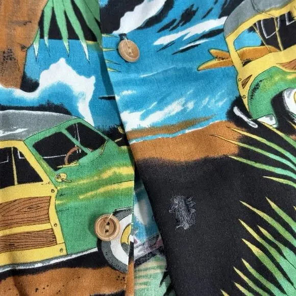 Diamond Head Sportswear Men’s Hawaiian Shirt w/ Woodies Size XXL Made In Hawaii - Picture 5 of 8